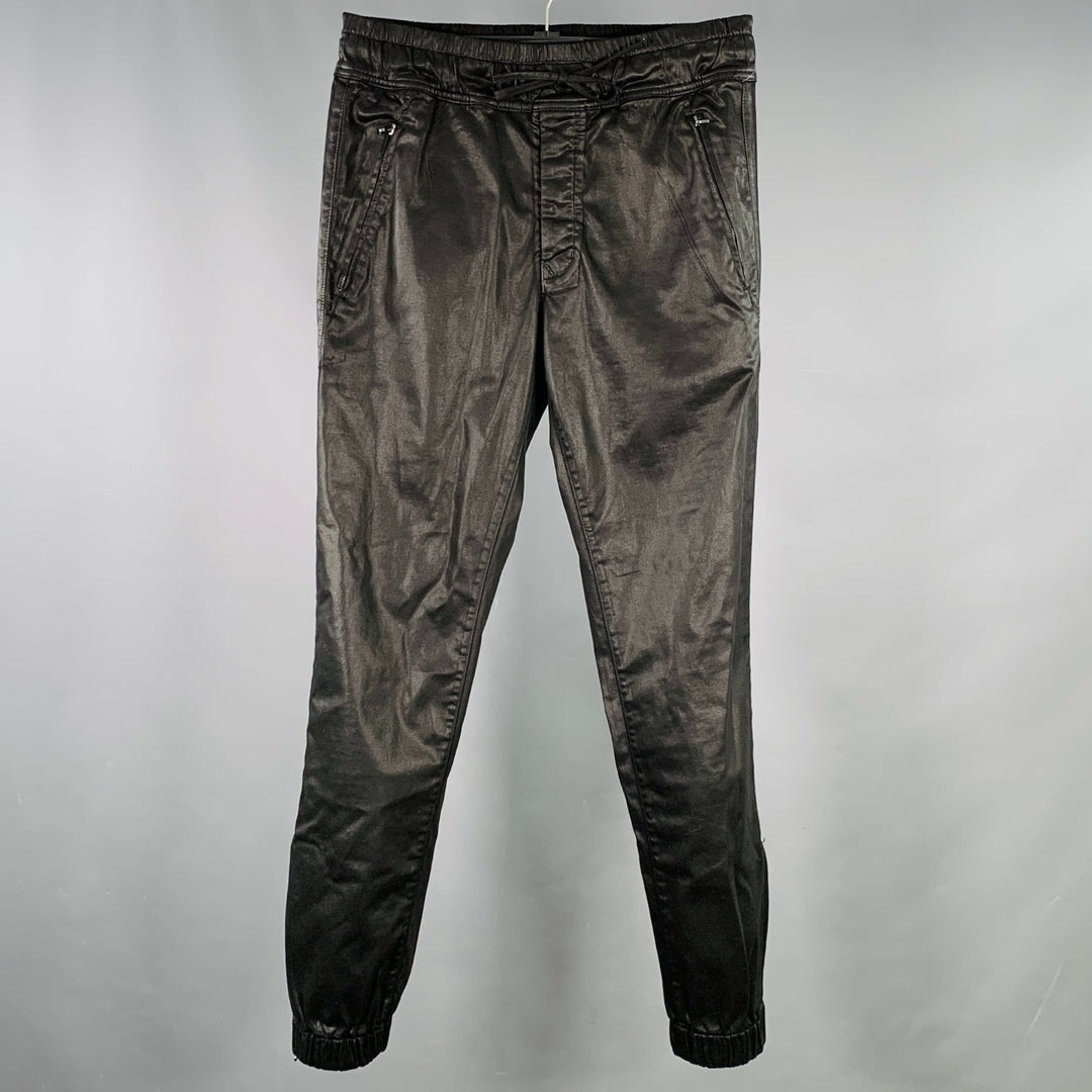 COTTON CITIZEN Size S Black Cotton Elastic Waistband Casual Pants