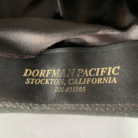 DORFMAN PACIFIC Vintage Black Wool Felt Fedora Hat