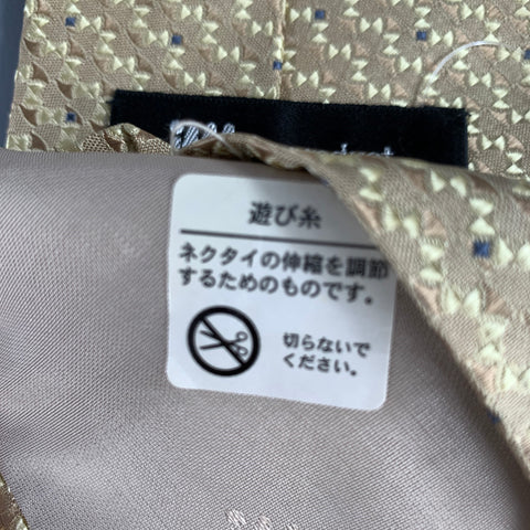 ISSEY MIYAKE Yellow Gold Geometric Silk Tie