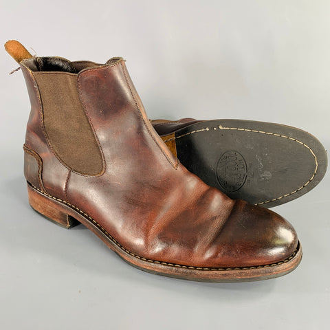 WOLVERINE Size 10.5 Brown Leather Chelsea Boots