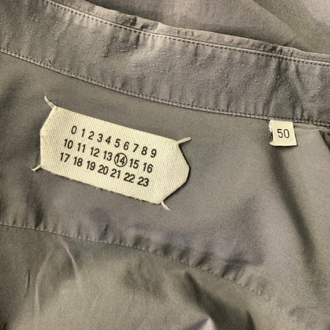 MAISON MARTIN MARGIELA Size M Grey Cotton Long Sleeve Shirt