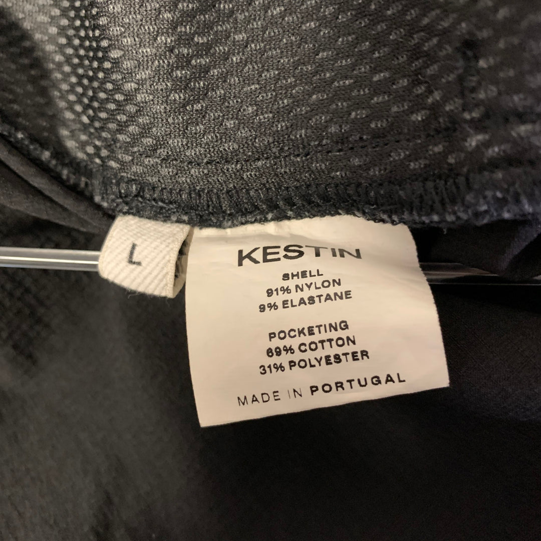 KESTIN Size L Black Nylon Elastane Cargo Pants