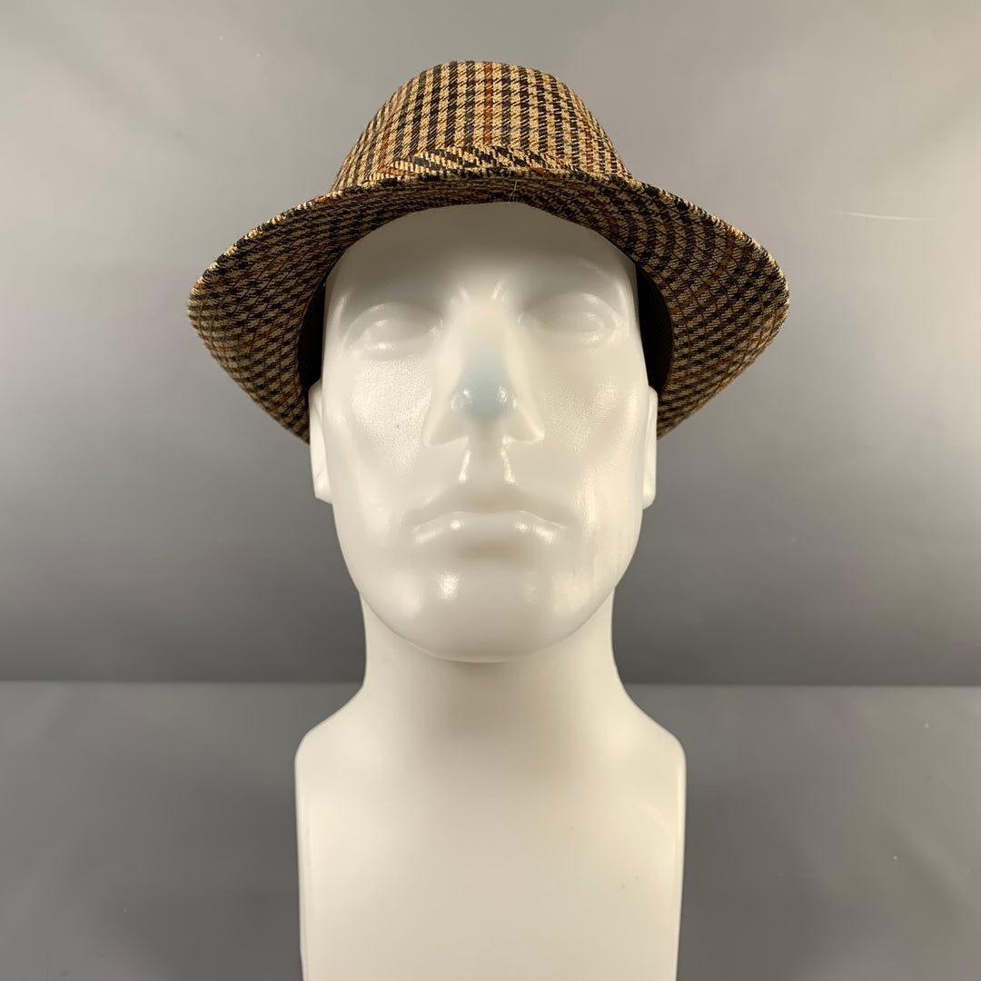 DORMEUIL Size 59 Beige Brown Handstood Wool Hats
