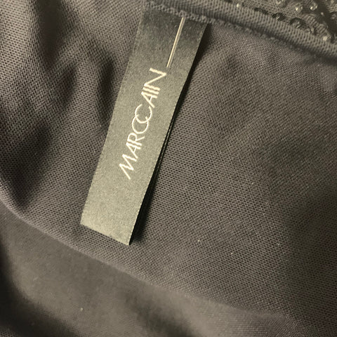 MARC CAIN Size M Black Sequined BodyCon Knee Length Dress