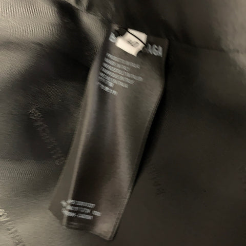 BALENCIAGA FW2020 Size M Black Wool Pagoda Coat