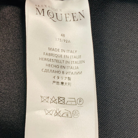 ALEXANDER MCQUEEN Size 38 Black Studded Wool Mohair Sport Coat