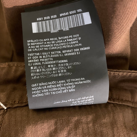 PRADA Size 36 Brown Cotton Zip Fly Casual Pants