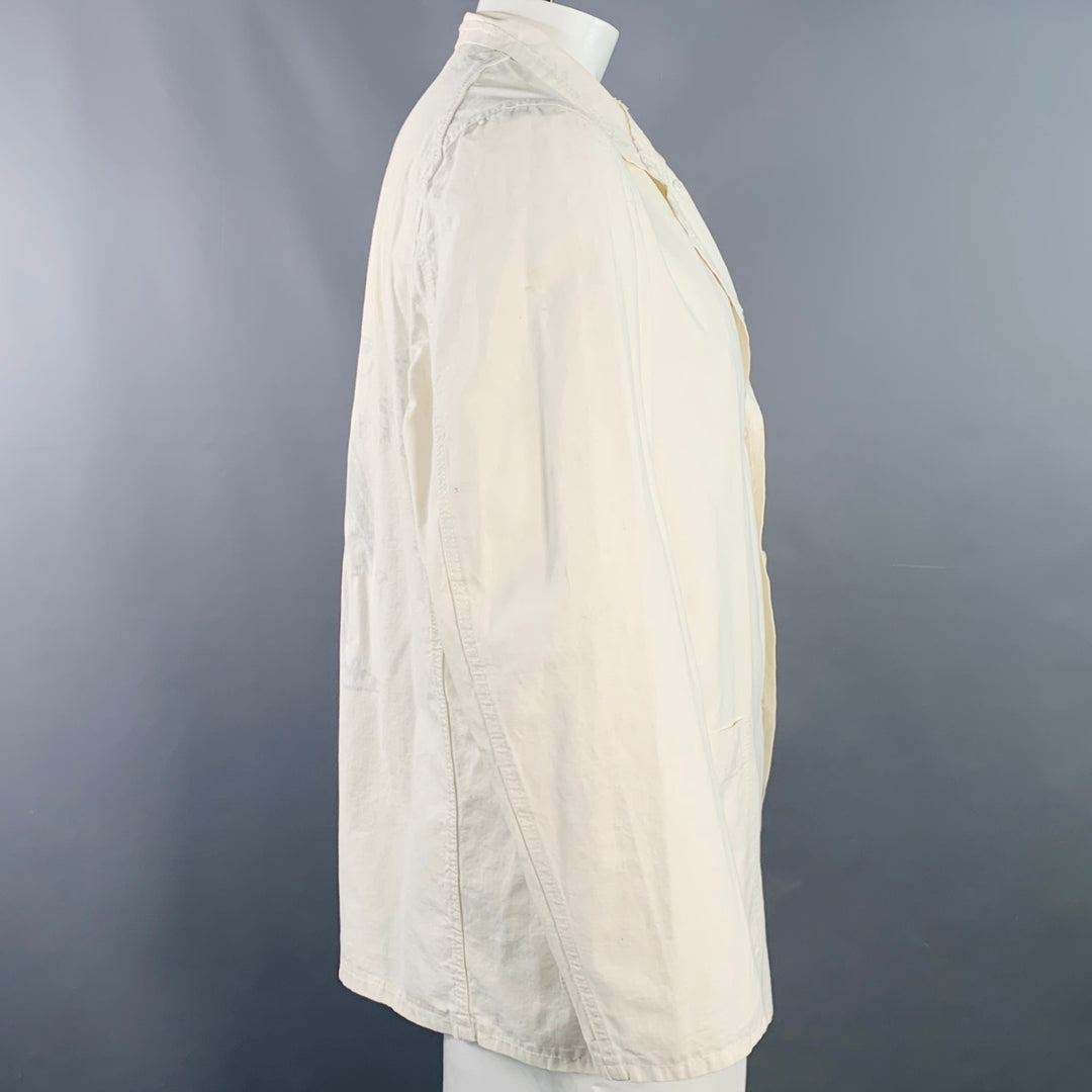 COMME des GARCONS HOMME PLUS SS04 Size L Cream Black Chore Jacket