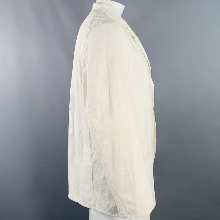 COMME des GARCONS HOMME PLUS SS04 Size L Cream Black Chore Jacket