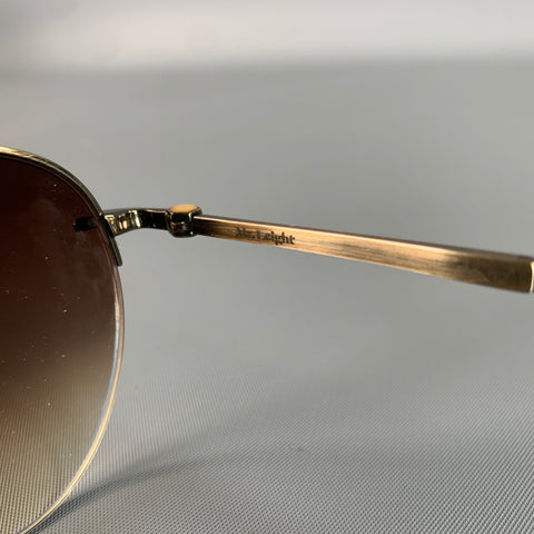 MR LEIGHT Brown Gold Sunglasses & Eyewear