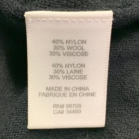 REBECCA TAYLOR Size S Grey Black White Nylon Blend Mixed Fabrics Casual Top
