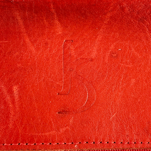 KIKA NY Small Exit Red Vegetable Tanned Leather Weekender Bag