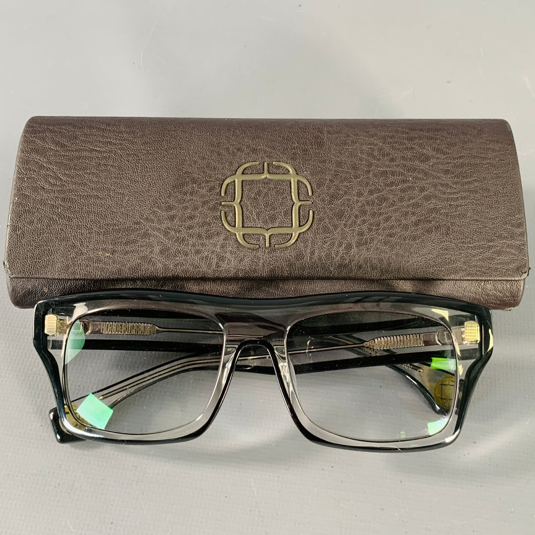 BLAKE KUWAHARA Transparent Black Acetate Sunglasses & Eyewear
