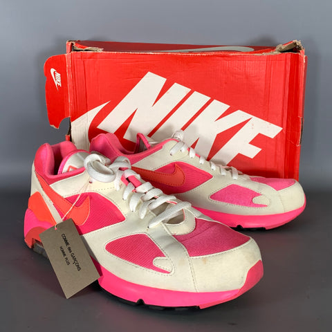 COMME des GARCONS HOMME PLUS Size 11 Pink White Color Block Nylon Sneakers