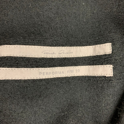 RICK OWENS FW20 Size S Black Cashmere Hooded Cardigan