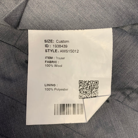 ATELIER MUNRO Size 32 Charcoal Wool Slim Fit Dress Pants