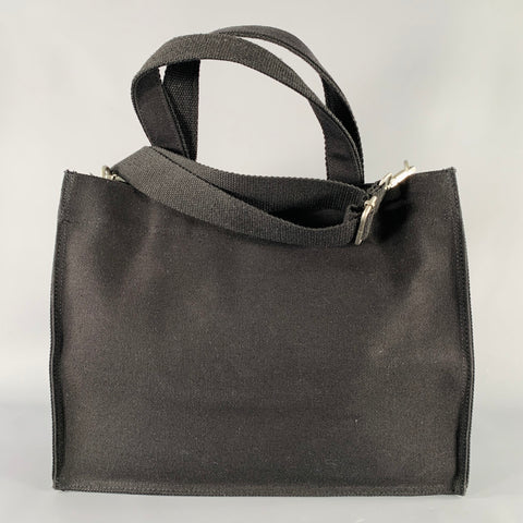 SHOOPEN Black White Print Canvas Cotton Tote Bag