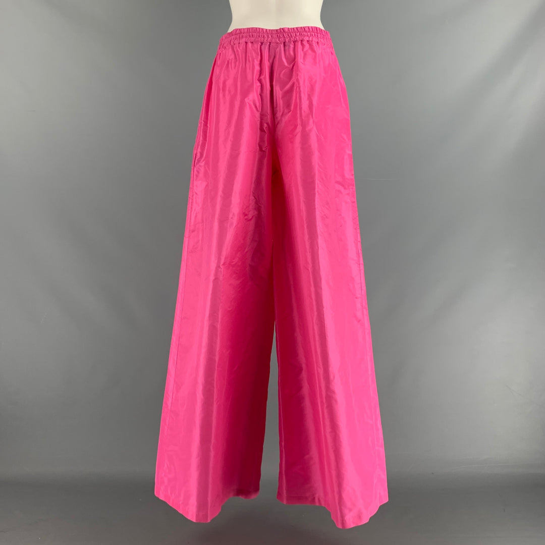 strapless open back dress RALPH LAUREN Size 6 Pink Fuchsia Silk Wide Leg Dress Pants – Sui Generis  Designer Consignment