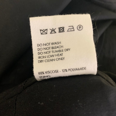 JACQUEMUS Size 00 Black Draped Dress