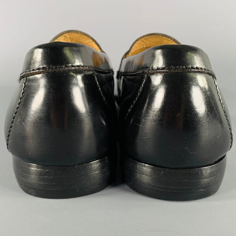 COLE HAAN Size 10 Black Leather Tassels Loafers
