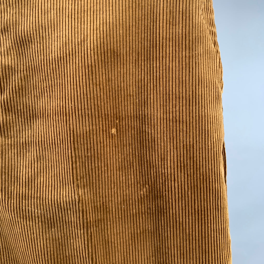 BELAFONTE Size XL Brown Corduroy Cotton Tapered Casual Pants