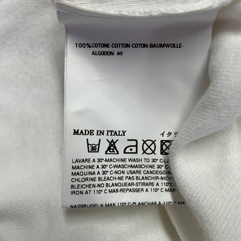 MARTIN MARGIELA Size M White Purple Print Cotton Tank Top