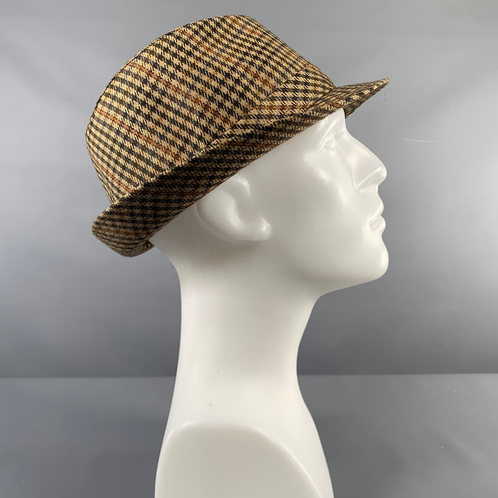 DORMEUIL Size 59 Beige Brown Handstood Wool Hats