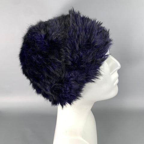 JOCELYN One Size Purple Black Knit Rabbit Hats