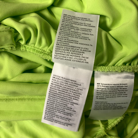 MUGLER Size S Green Viscose Knee Length Dress