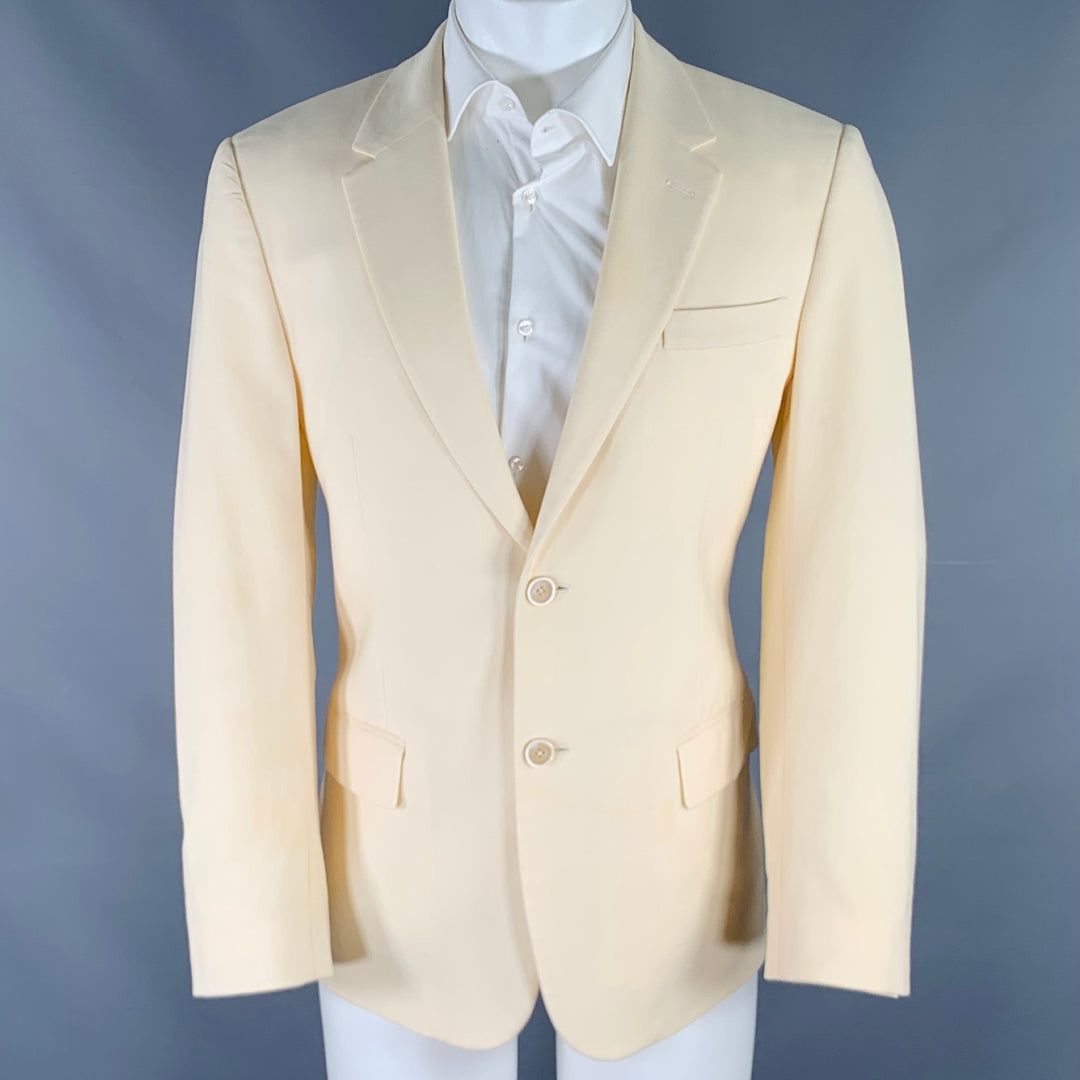ALEXANDER MCQUEEN Size 40 Beige Wool Single Breasted Sport Coat
