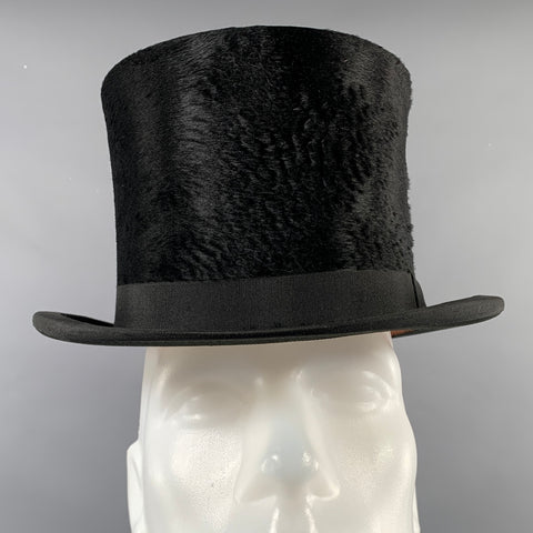 SPECIAL MAKE Black Felt Top Hat