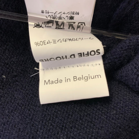 SOFIE D'HOORE Size S Navy Wool Cashmere Long Cardigan