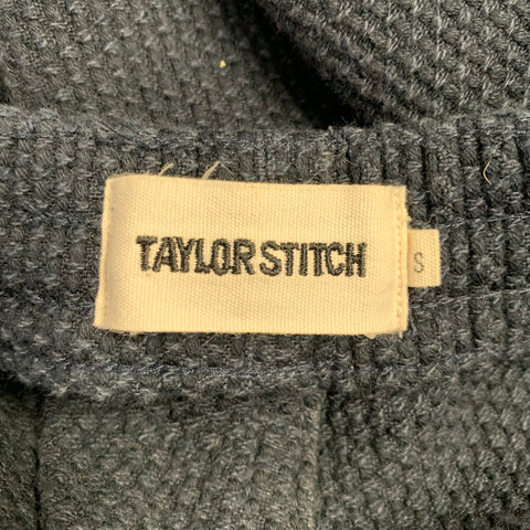 TAYLOR STITCH Size S Apres Navy Sashiko Slub Organic Cotton Drawstring Casual Pants