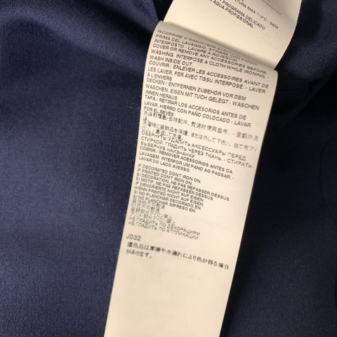 MAISON MARGIELA SS2021 Size L Navy Viscose Button Up Short Sleeve Shirt