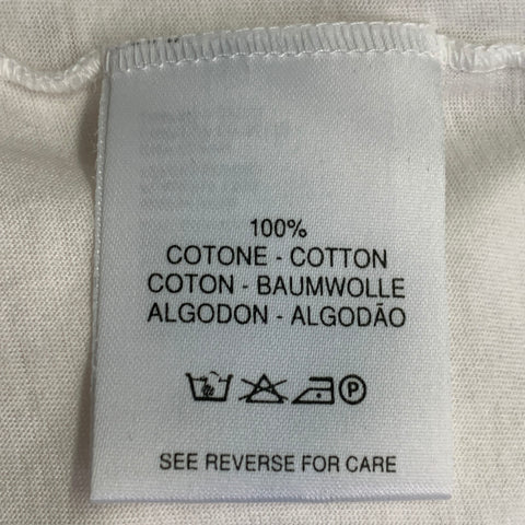 T-shirt blanc en coton à manches courtes ERMENEGILDO ZEGNA Taille M