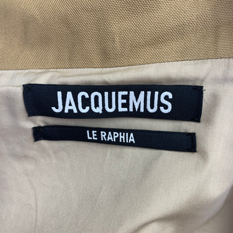 JACQUEMUS Size 40 Khaki Cotton Zip Up Hooded Jacket