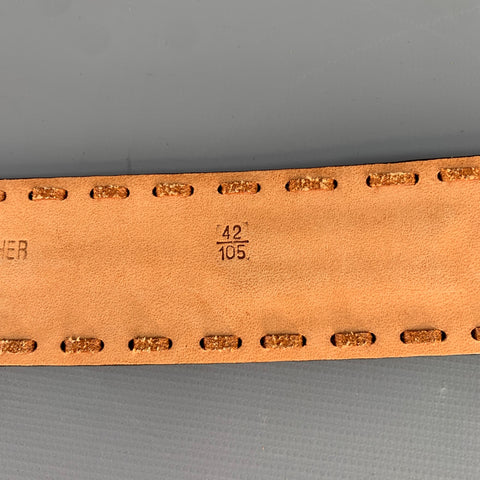 ETRO Brown Orange Leather Belt