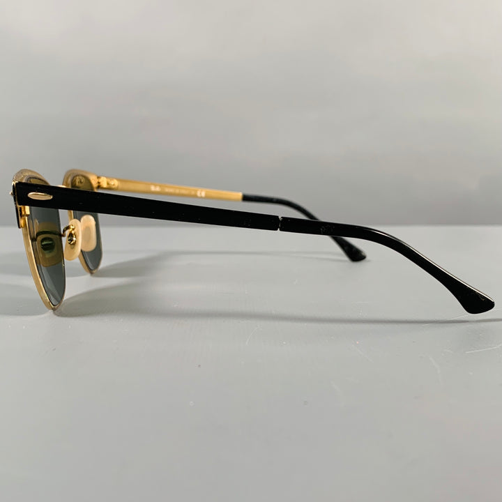 RAY-BAN Black Gold -Clubmaster Classic- Sunglasses