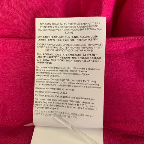 GENNY Size 6 Pink Magenta Linen Bermuda Shorts