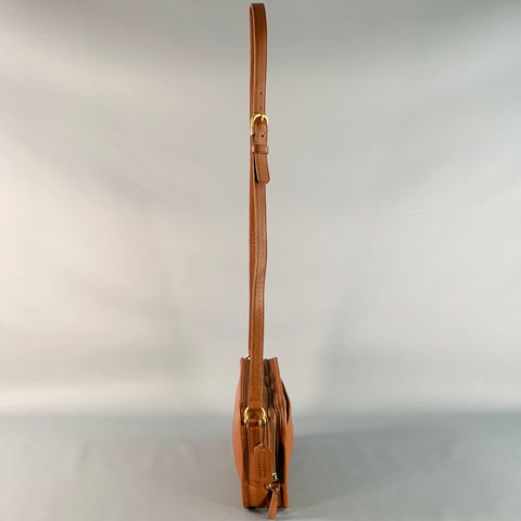COACH Vintage One Size Brown Camel Leather Crossbody Handbag