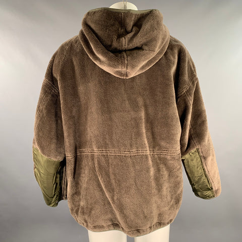 VISVIM Size M Olive Mixed Materials Rayon Wool Reversible Jacket
