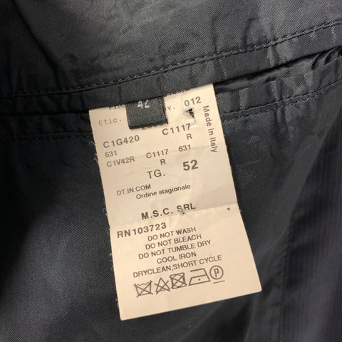 EMPORIO ARMANI Size 42 Black Pinstripe Wool Notch Lapel Sport Coat