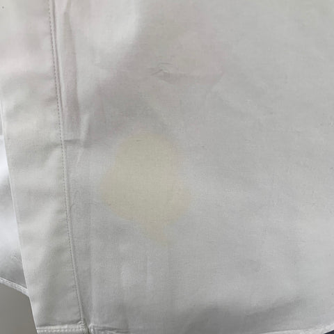 SANDRO Size M White Cotton Hidden Buttons Long Sleeve Shirt