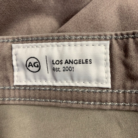 ADRIANO GOLDSCHMIED Taille 36 Everett Gris Taupe Coton Mélangé Jean Coupe Pantalon Décontracté