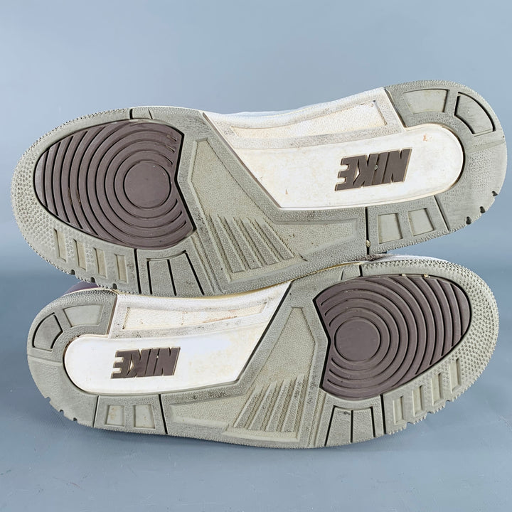 NIKE AIR Size 7.5 Jordan 3 Retro A Ma Maniere White Grey Leather Sneakers