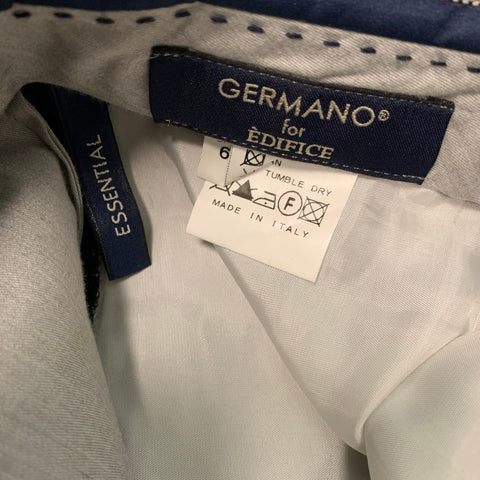 GERMANO Size 28 Grey Wool Flat Front Dress Pants