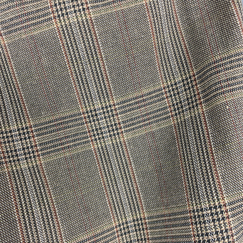 MARTIN MARGIELA Size 30 Taupe Plaid Cotton Blend Button Fly Dress Pants