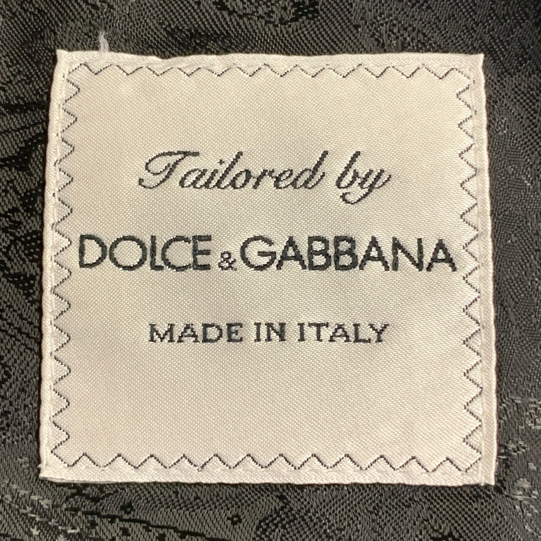 DOLCE & GABBANA Size 38 Regular Black Bee Applique Wool Blend Sport Coat