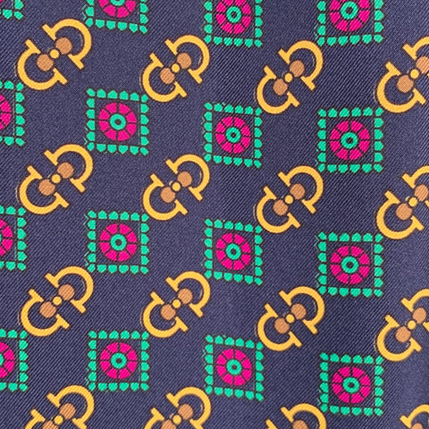 GUCCI 2019 Size S Green Blue Monogram Silk Joggers Casual Pants