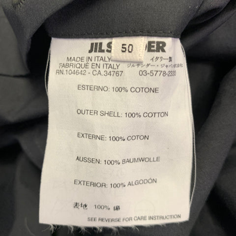 JIL SANDER Size 42 Black Parka Jacket